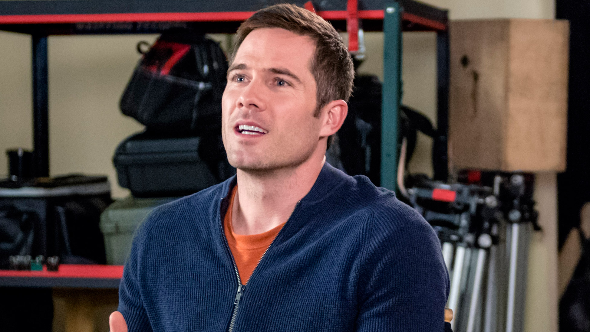 Luke Macfarlane as Dave McKinley on Birthday Wish | Hallmark Channel