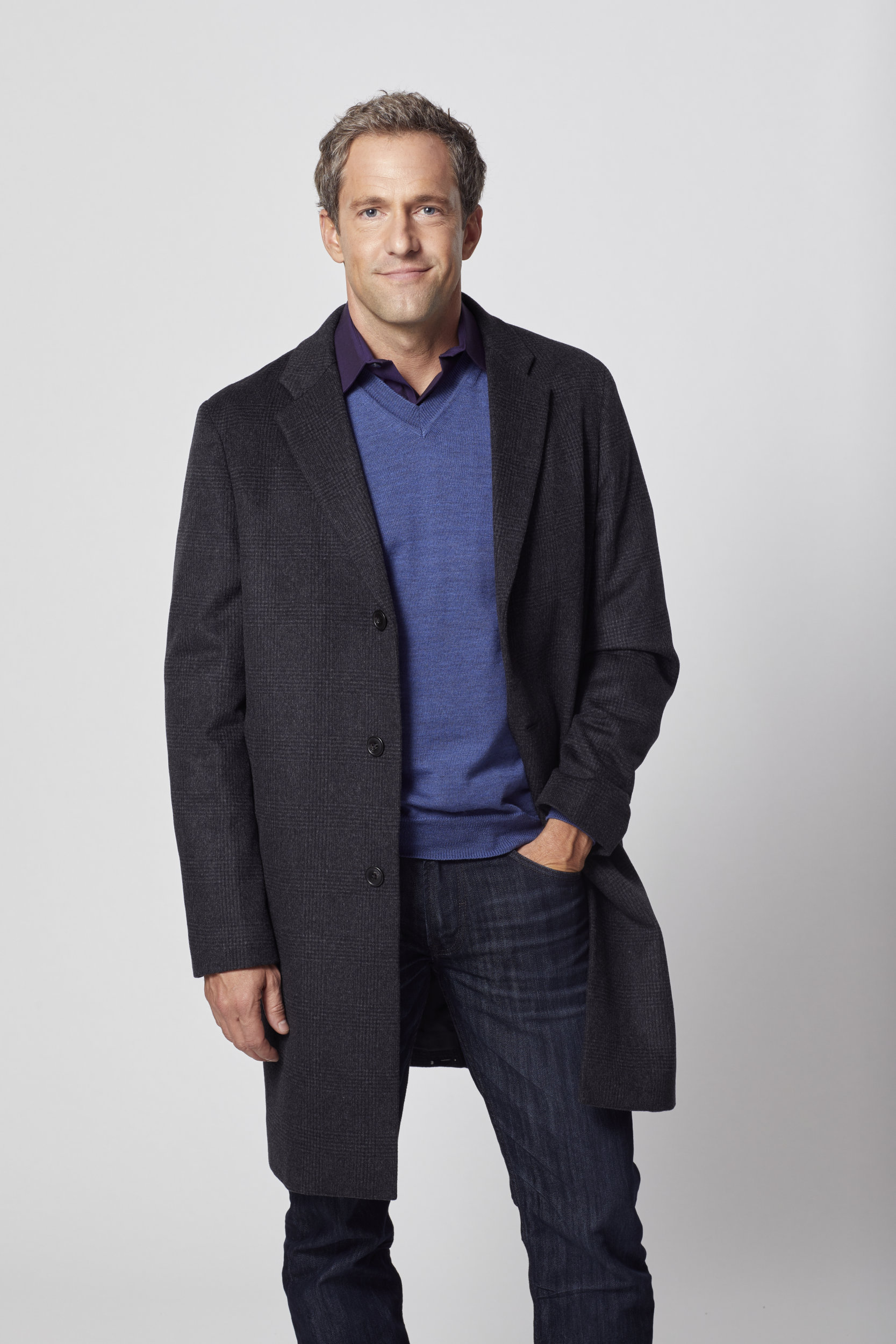 Mike Faiola as Simon on Reunited at Christmas Hallmark Channel