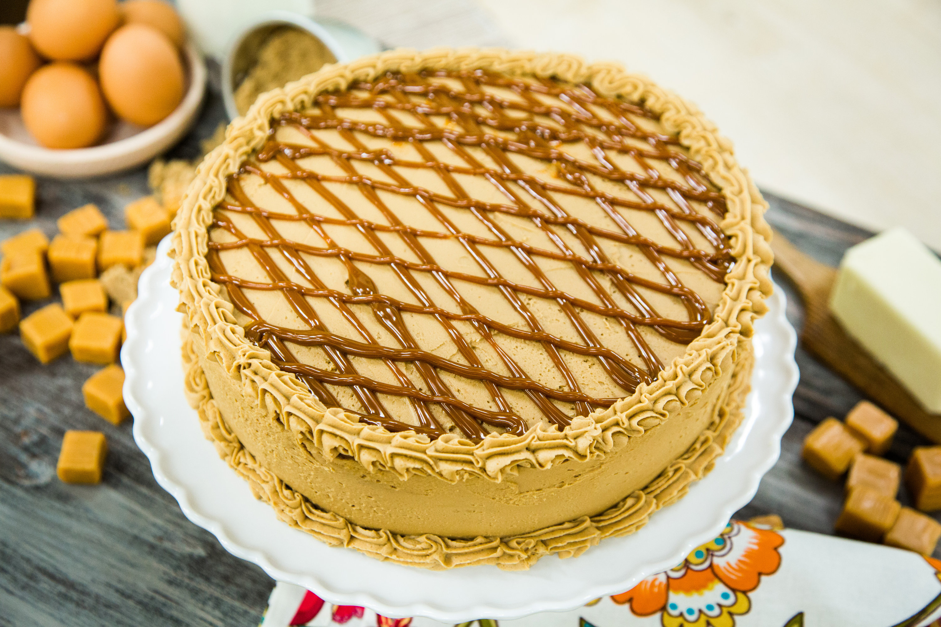 Recipes Classic Yellow Cake with Caramel Frosting Hallmark Channel