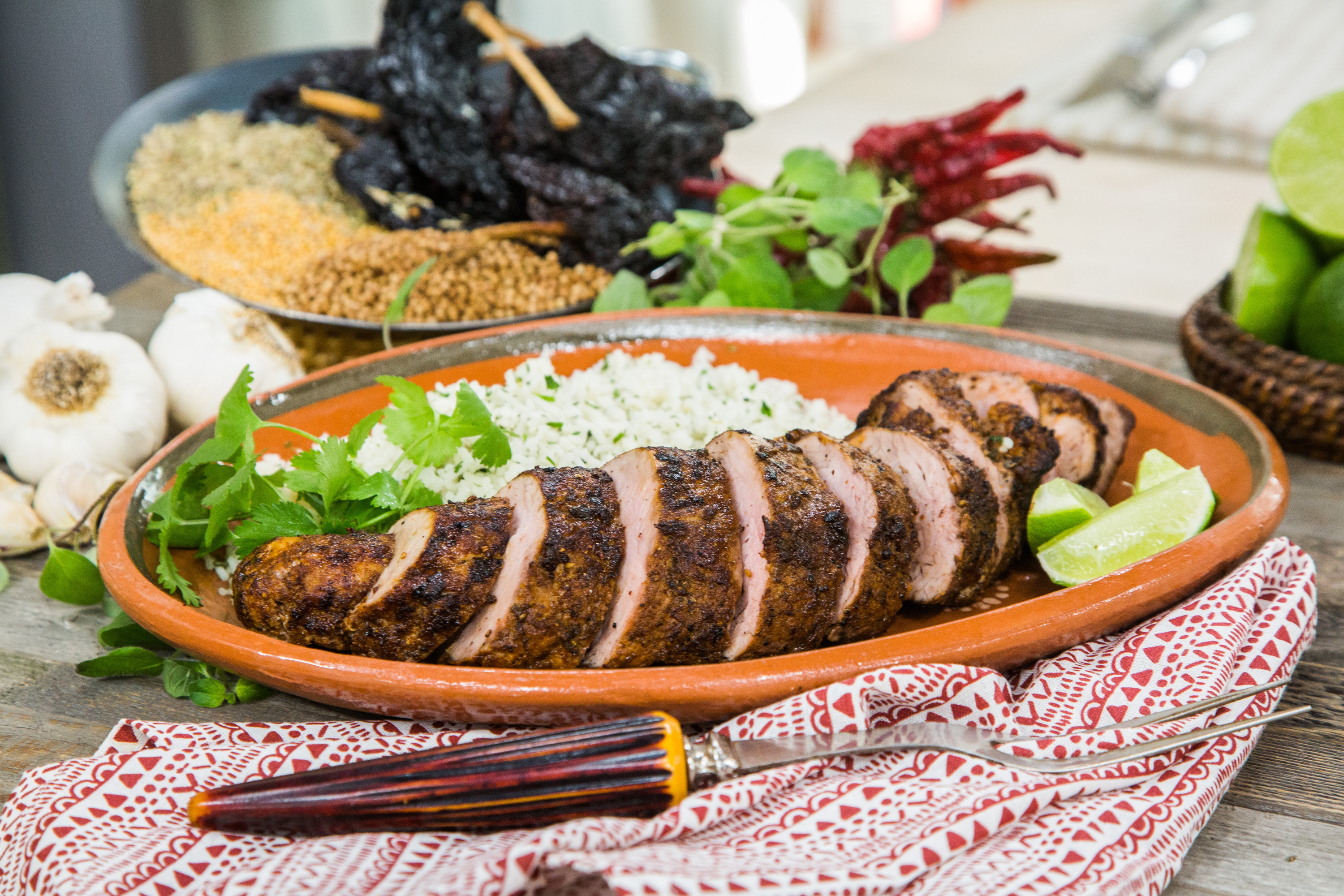 Recipes Adobo Rubbed Pork Tenderloin Hallmark Channel