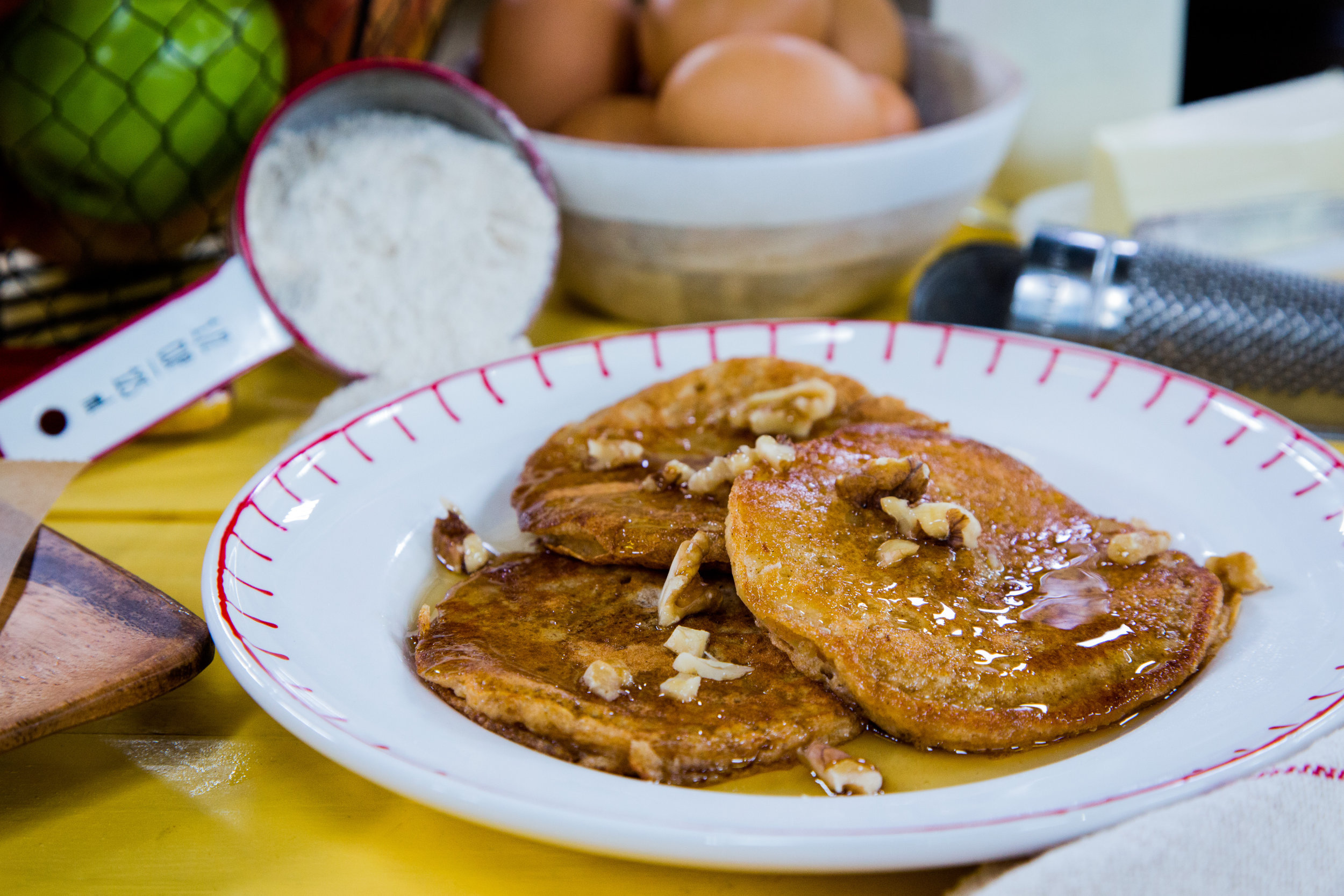 Recipes AppleDipped Pancakes Home & Family Hallmark Channel