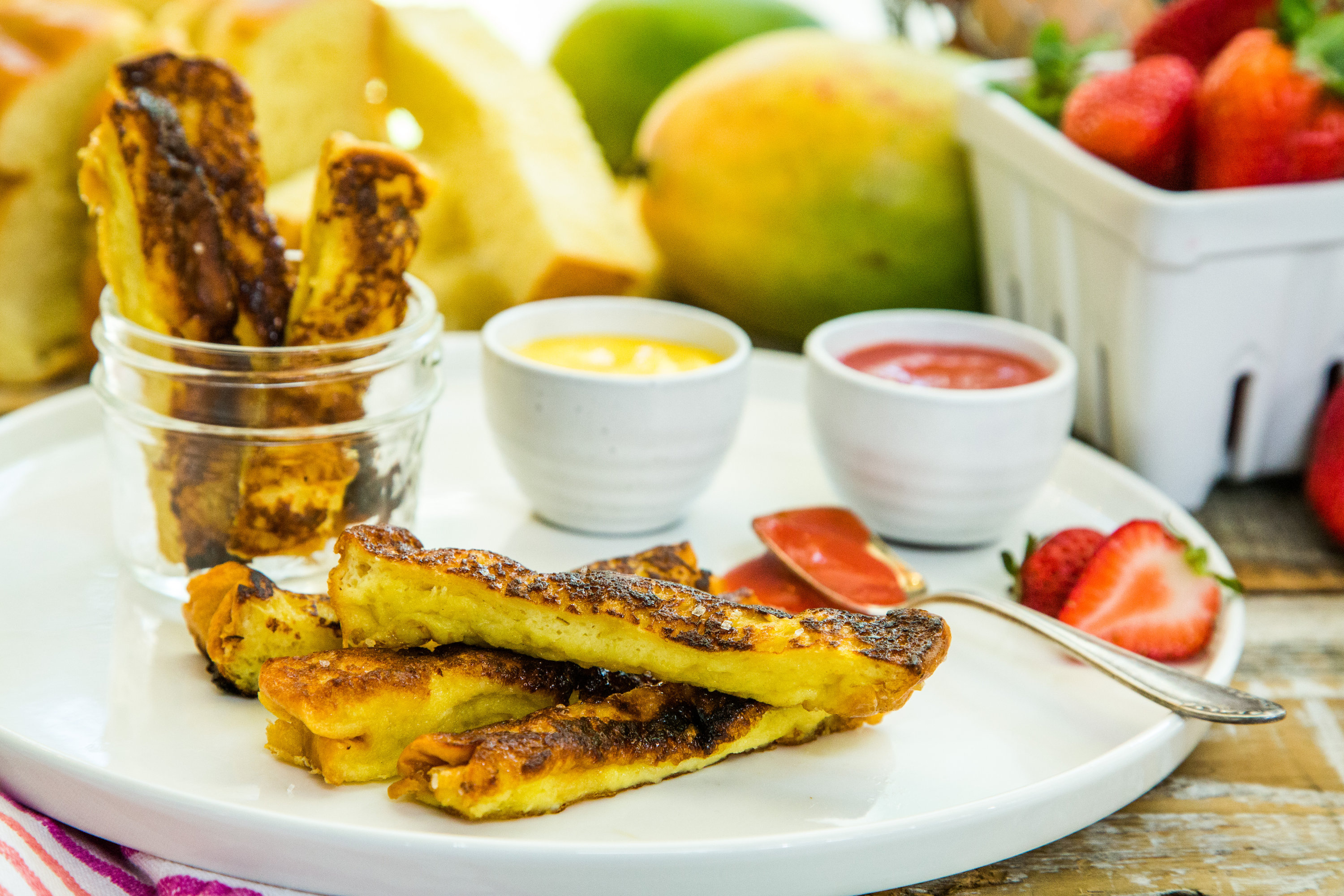 Recipes French Toast Fries with Strawberry Dipping Sauce Hallmark