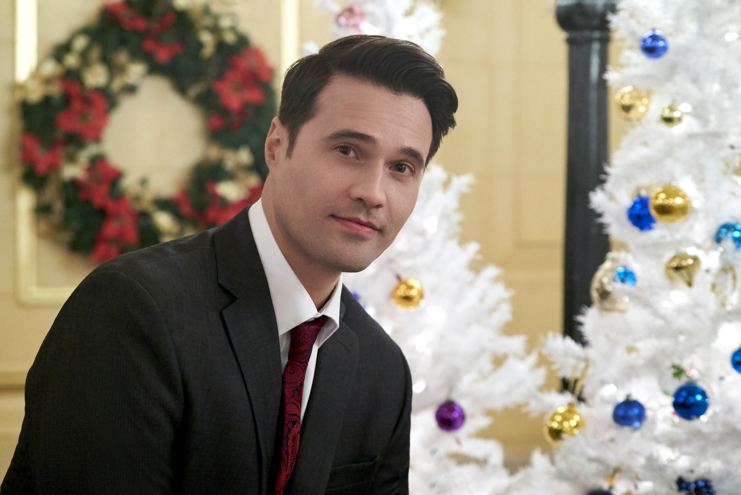 Hallmark Movie Once Upon A Christmas Miracle Brett Dalton as Chris Dempsey on Once Upon a Christmas Miracle - New